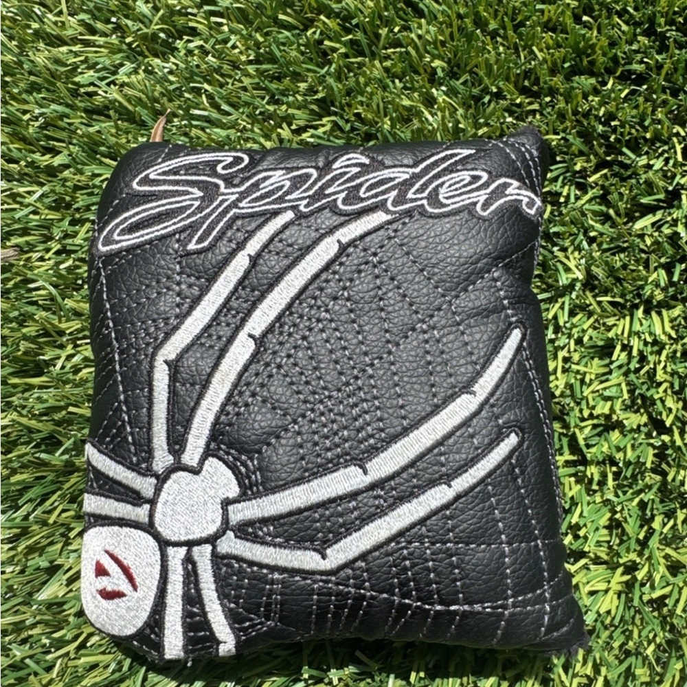🔥TaylorMade Spyder Mallet Black Leather Putter Cover